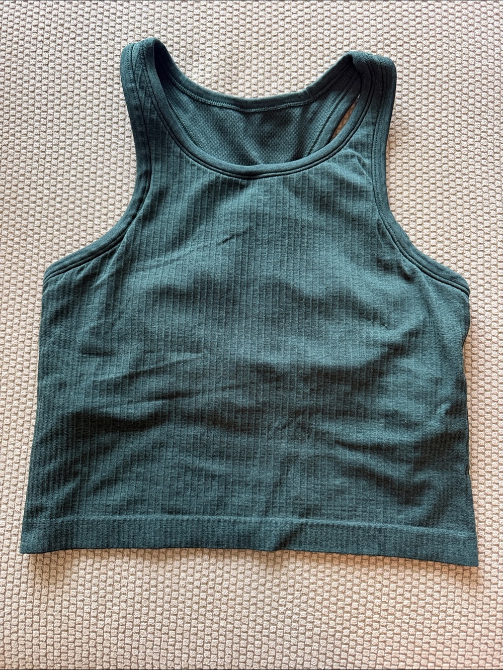 Lululemon Green Ribbed crop, size 4